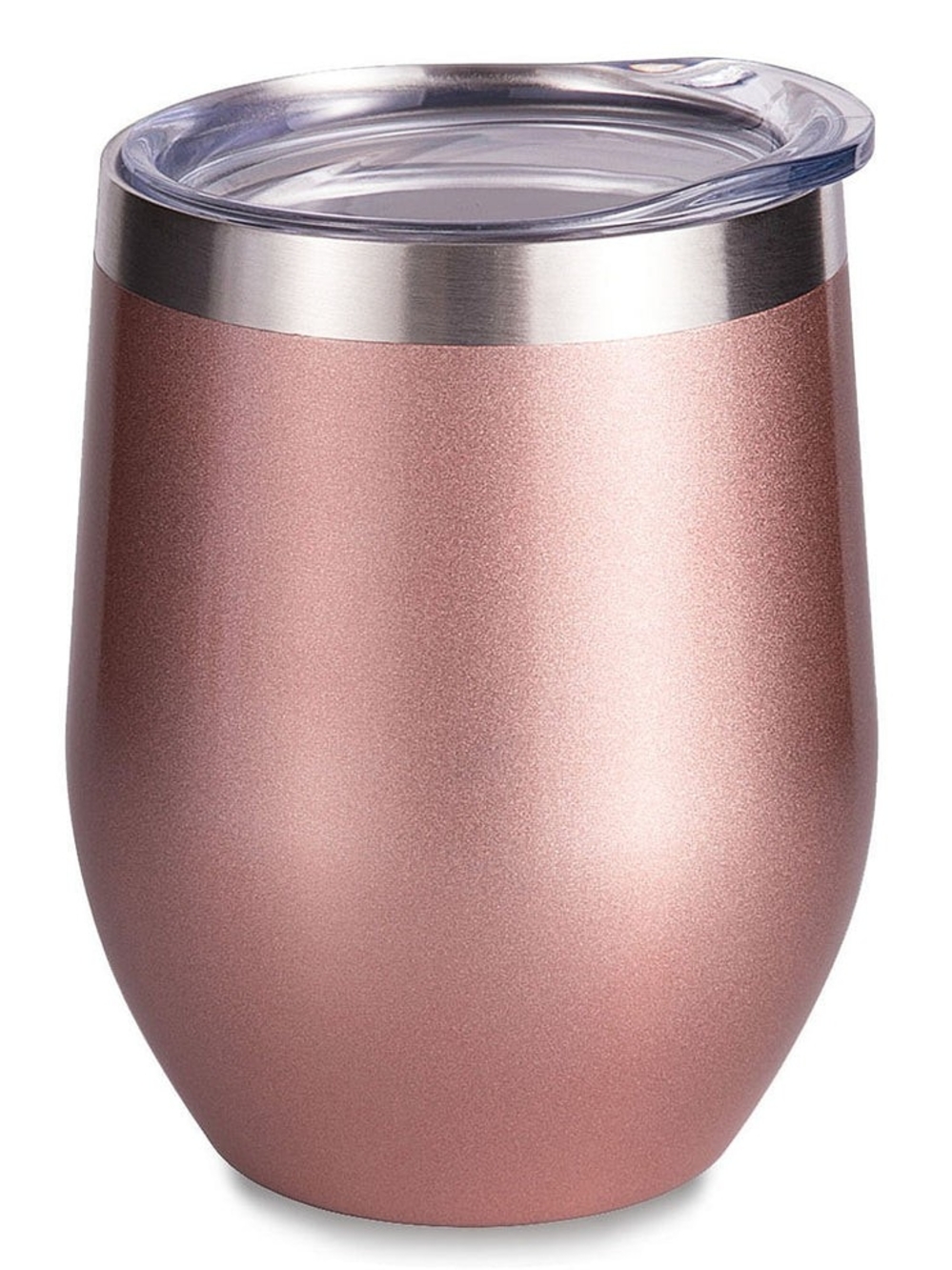Rose Gold Stainless Steel Stemless Wine Tumbler - 12 Oz